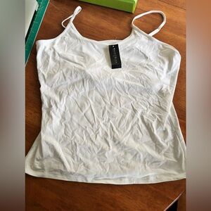 White House Black Market White Spaghetti Strap Cami
